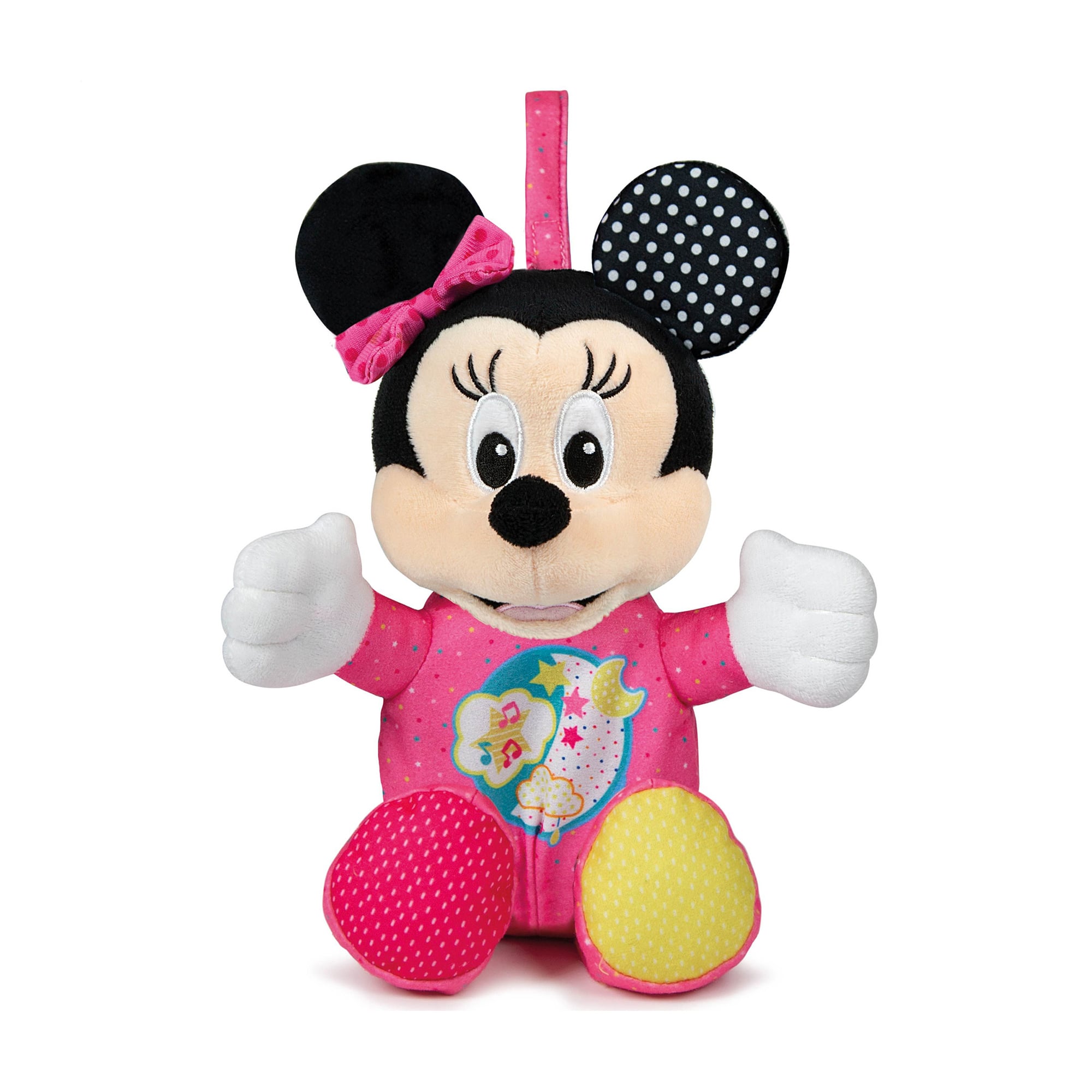 Дитяча м'яка іграшка-нічник Clementoni Baby Minnie Lights And Dreams, від 3 місяців, 11*28*11 см (17207)